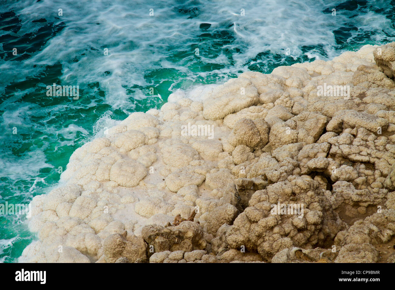 Salz vom Toten Meer, Jordanien Stockfoto