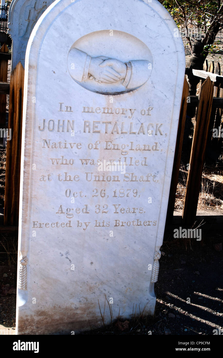 Deko Grabstein im Friedhof Stockfoto