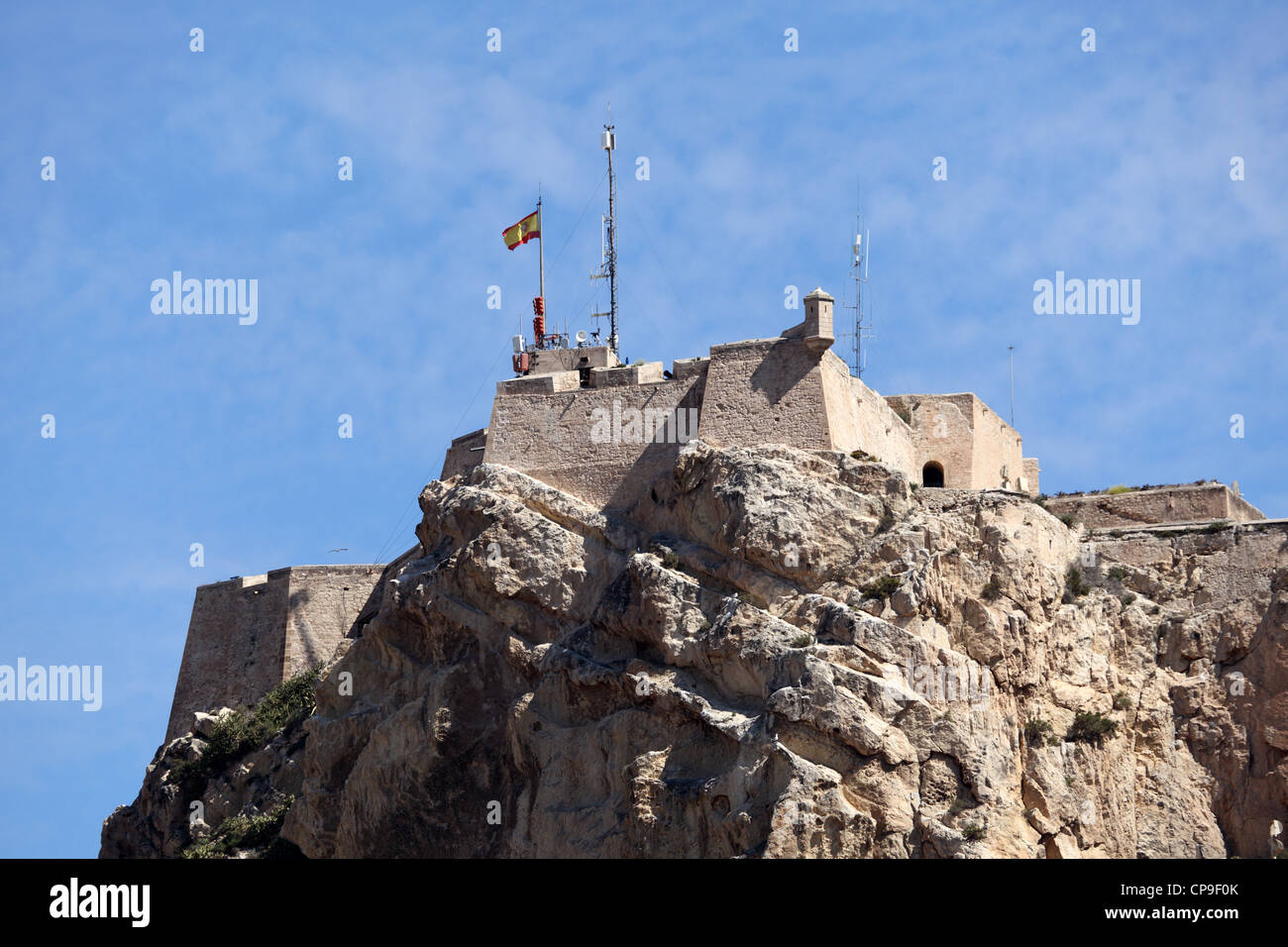 Castillo Santa Barbara in Alicante, Spanien Stockfoto