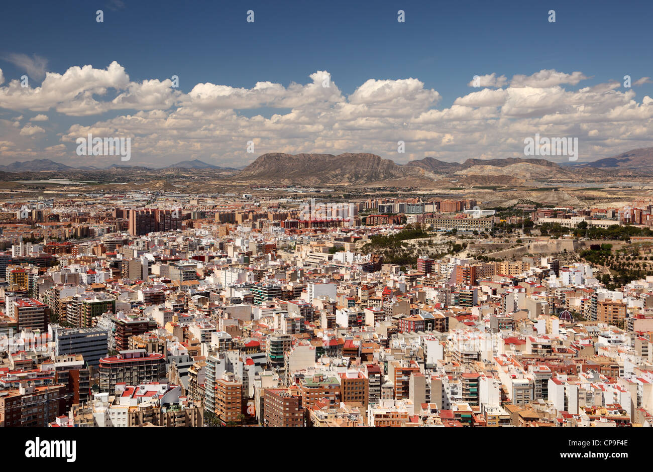 Stadtbild von Alicante Spanien, Katalonien Stockfoto