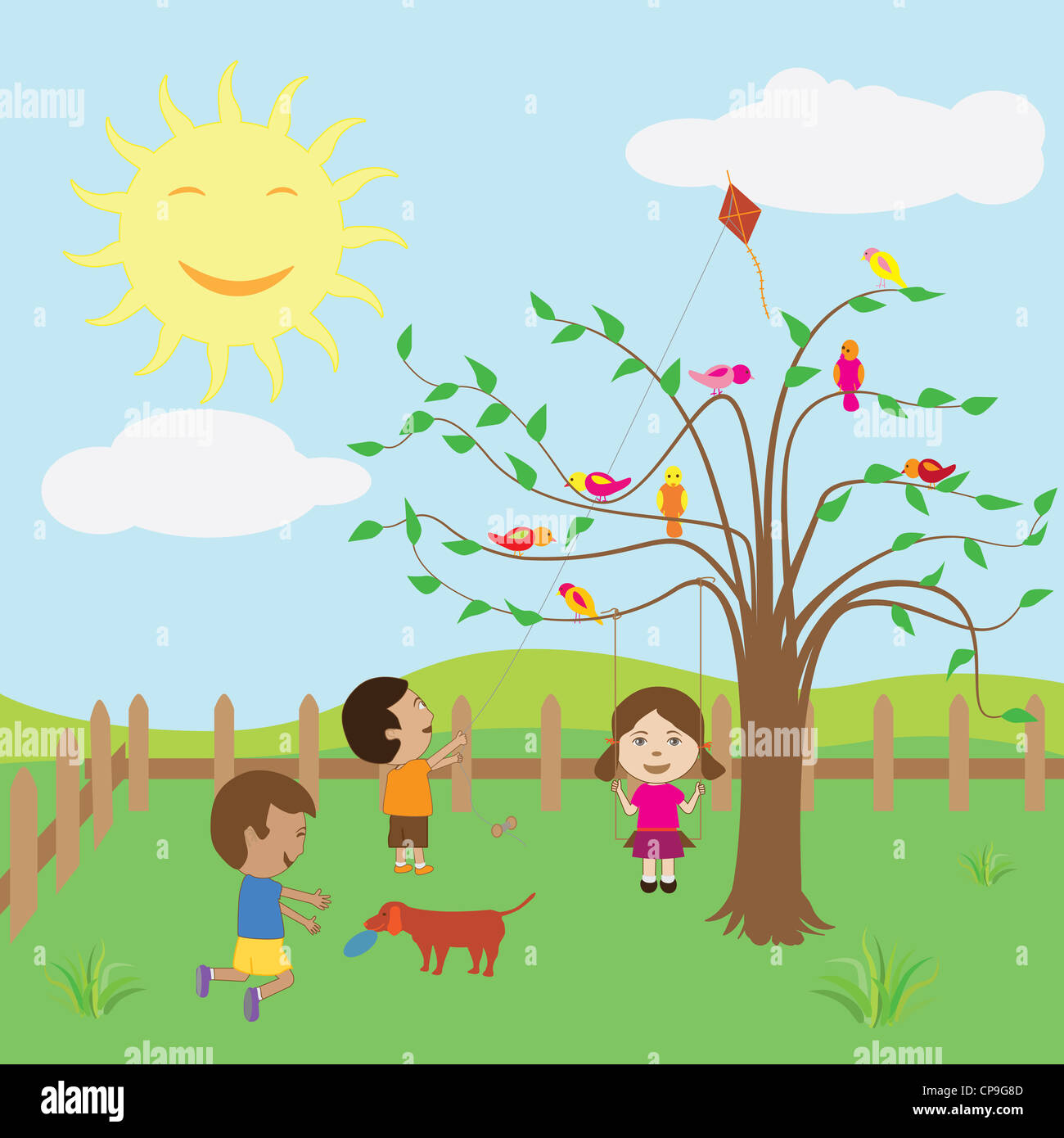 picture Clipart Sunny Day Animated alamy