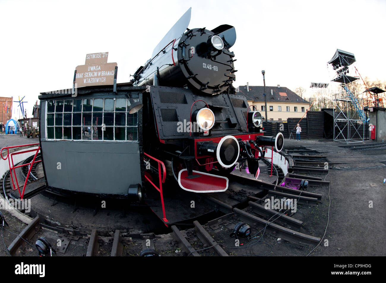 Polen Wolsztyn Dampflokomotiven Show und Parade anzeigen event Stockfoto