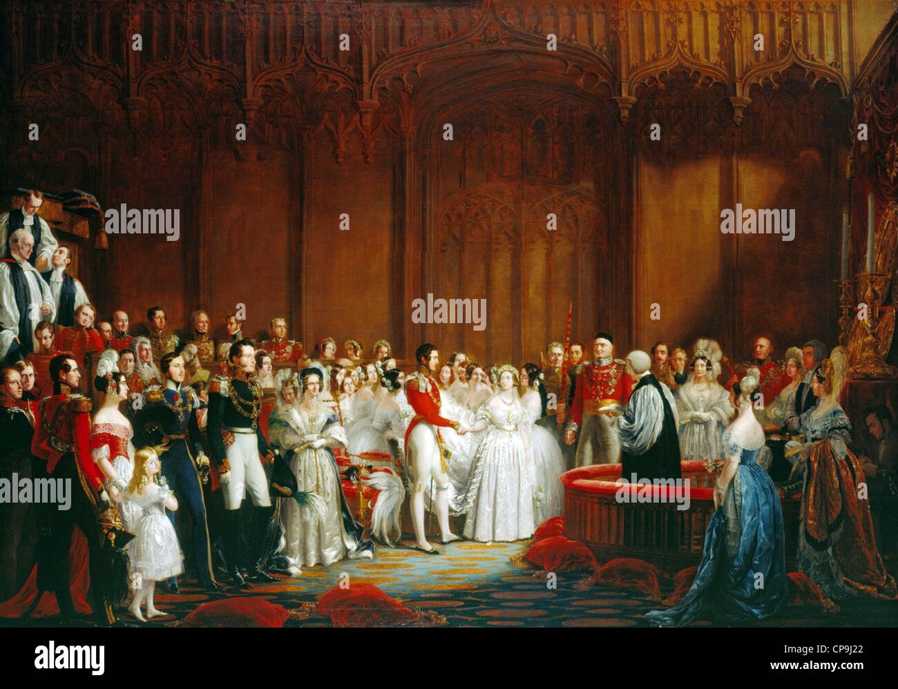 Die Hochzeit von Königin Victoria, 10. Februar 1840 Stockfoto