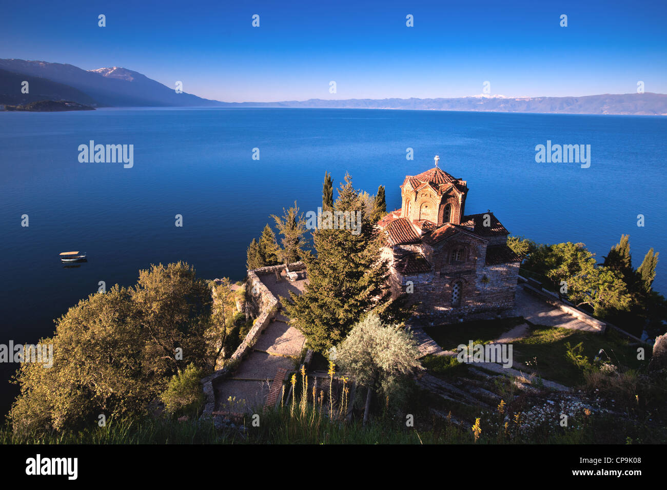 St, Jovan Kaneo-Kirche in Mazedonien Stockfoto