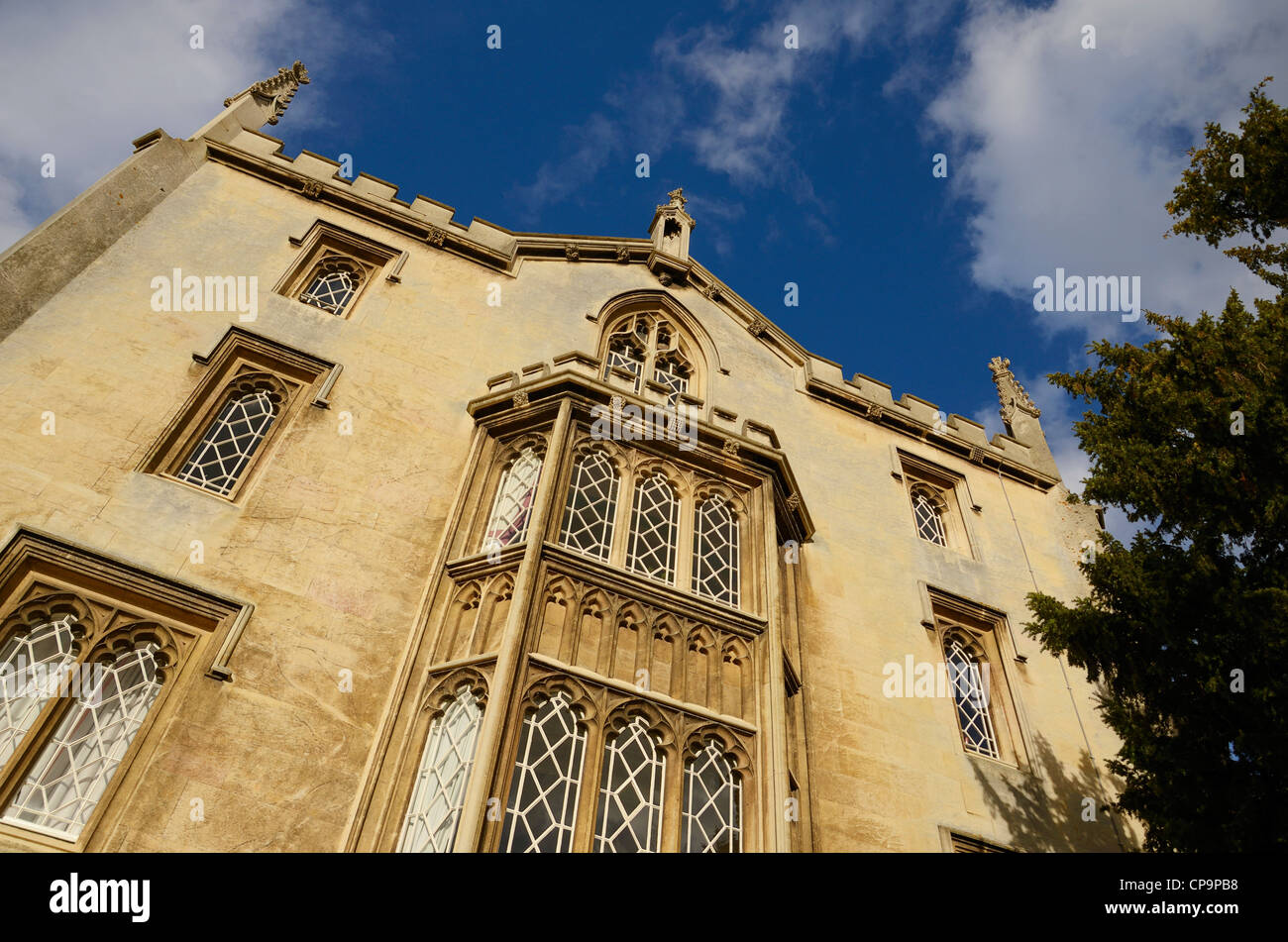 Cambridge University College Gebäude Stockfoto