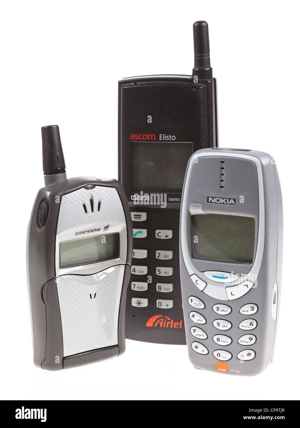 Alte Handys für das recycling für einen guten Zweck, UK Stockfoto