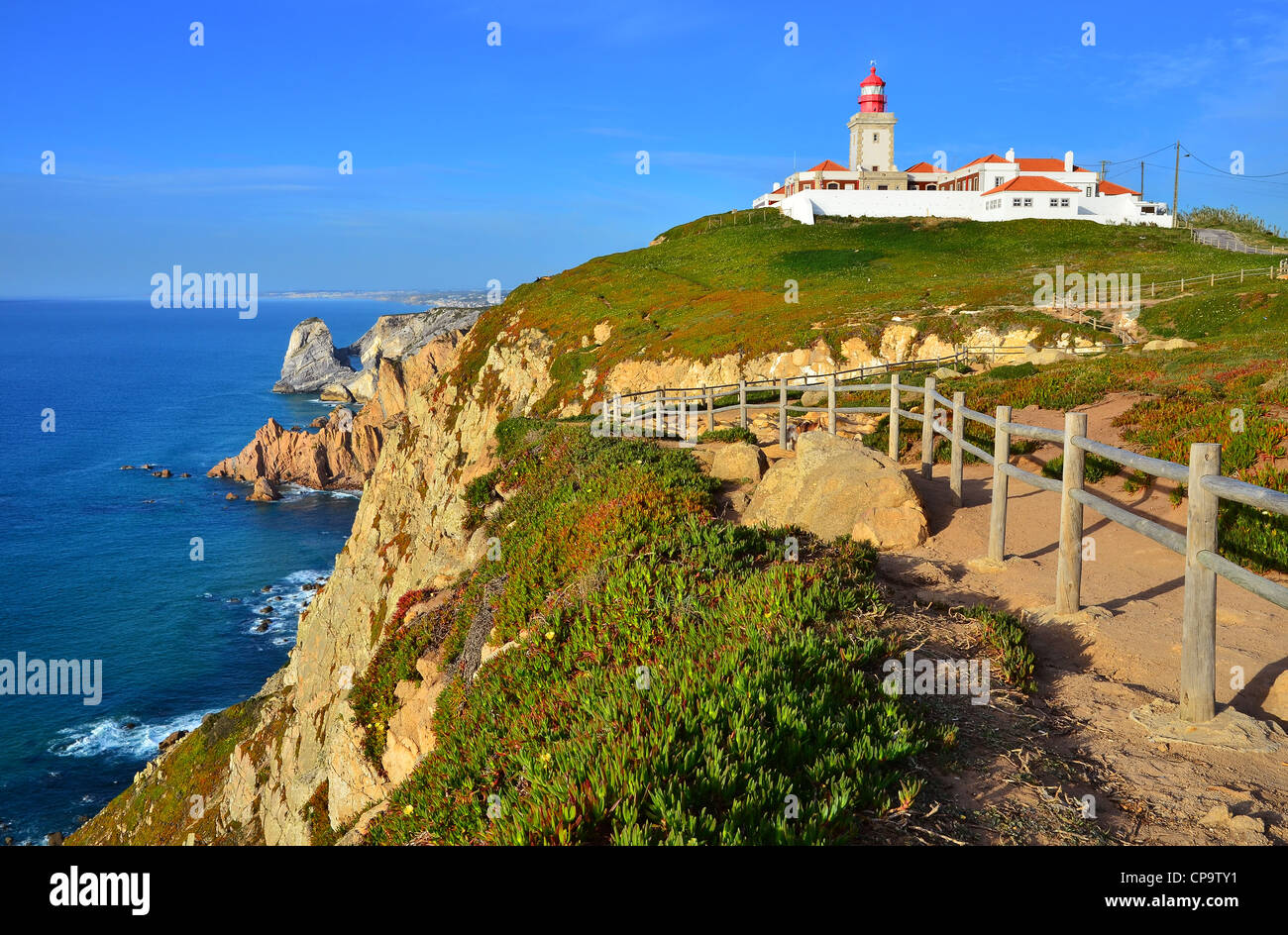 Cabo da Roca, Portugal westlichsten Festland des europäischen Kontinents Stockfoto