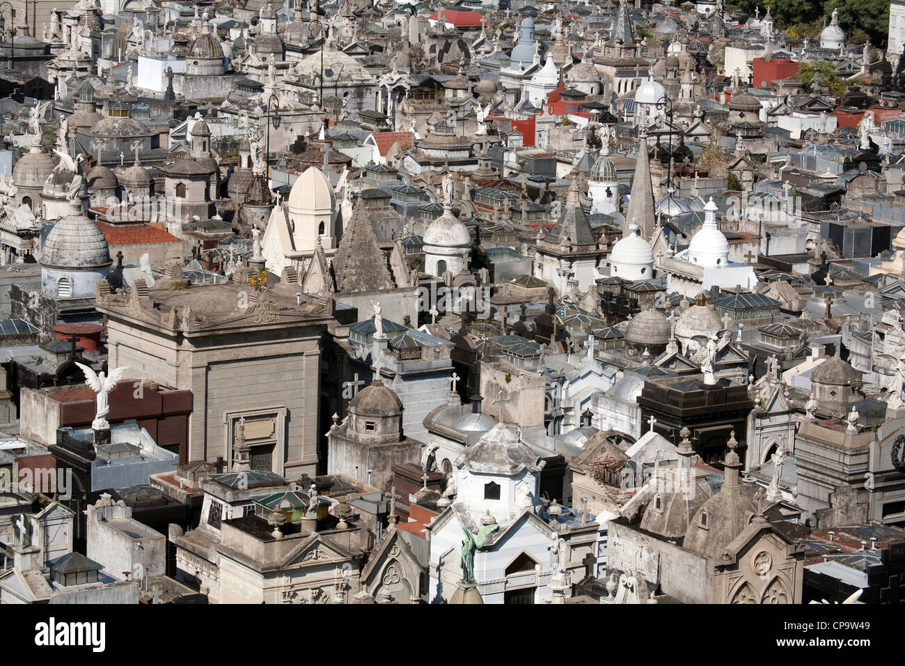 Blick auf Buenos Aires Cementerio De La Recoleta, Argentinien Stockfoto