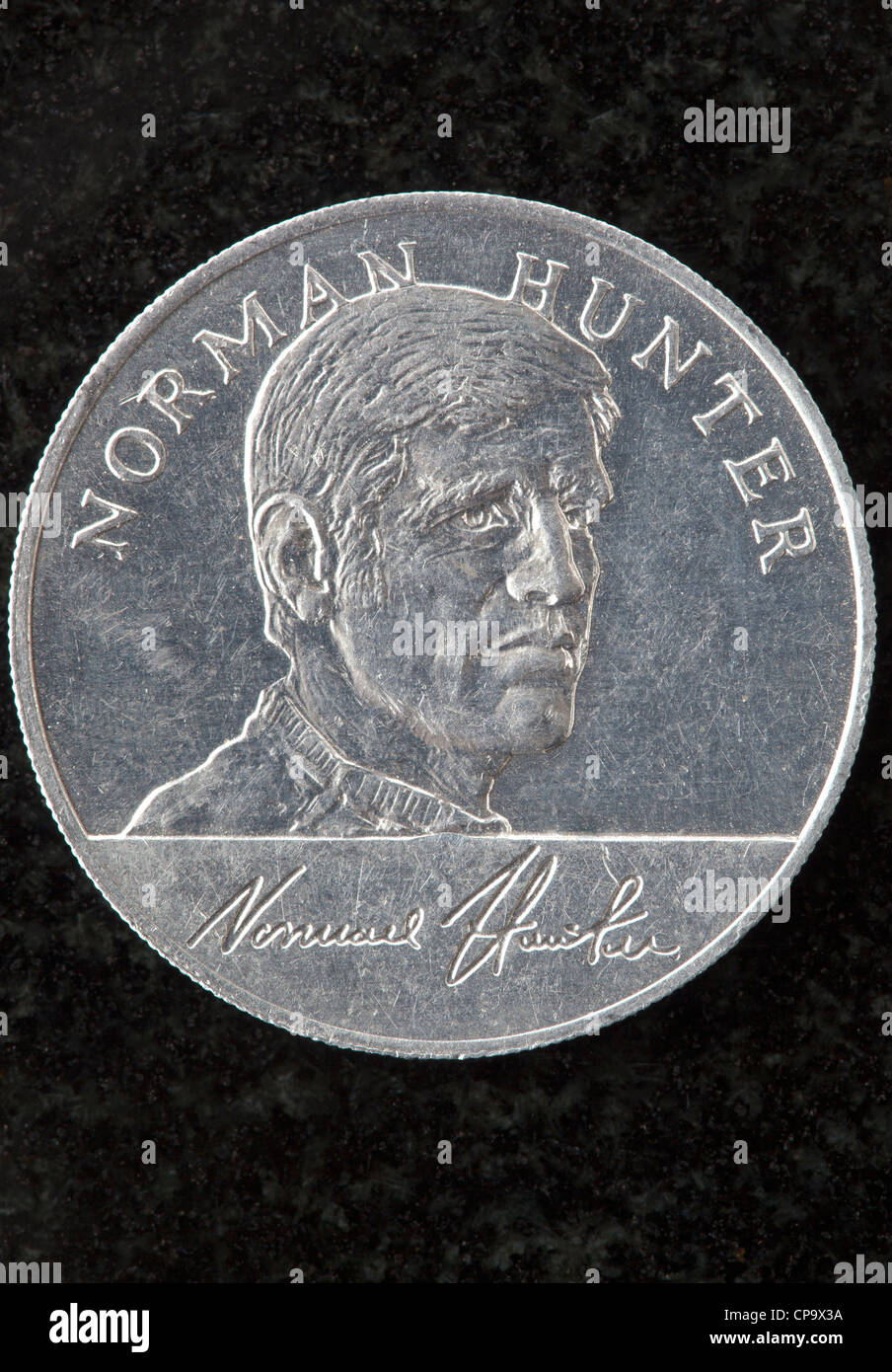 Esso England Kader Mexiko 1970 World Cup Sammler Münze Stockfoto