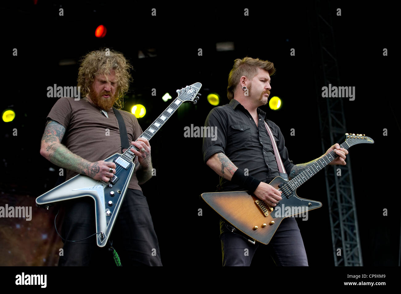 Mastodon live beim Sonisphere Festival 2011 Stockfoto