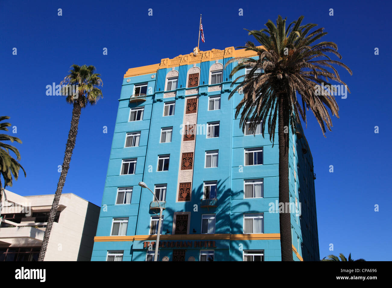 Art Deco, Georgian Hotel Ocean Avenue, Santa Monica, Los Angeles, Kalifornien, USA Stockfoto