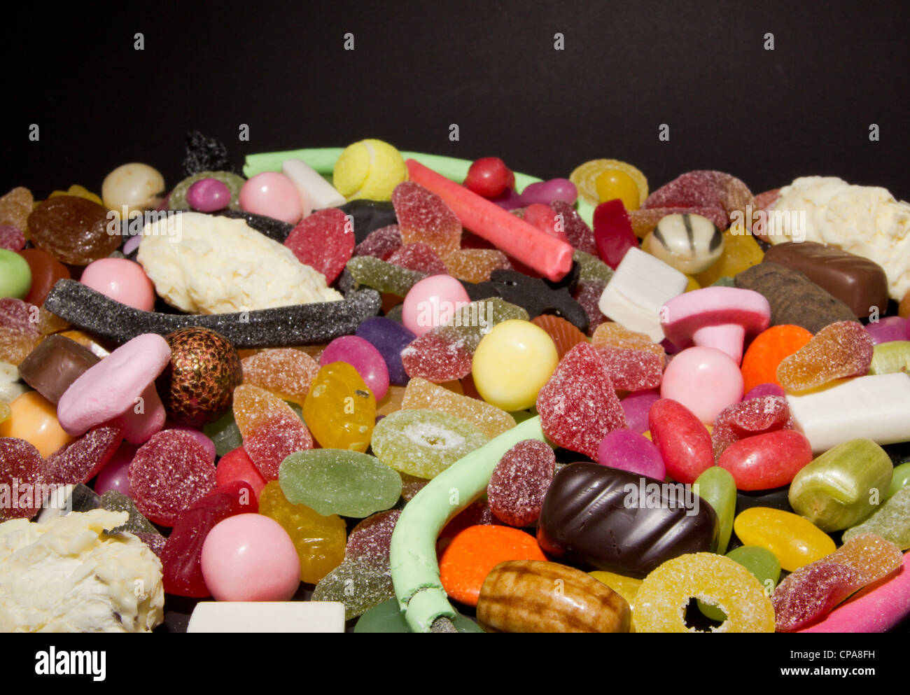 Mischung aus Süßigkeiten Stockfoto