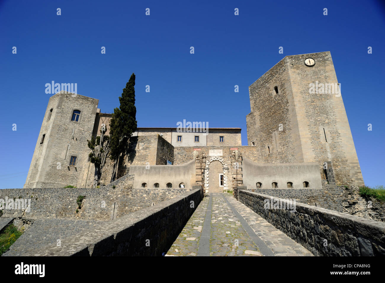 Italien, Basilikata, Melfi, normannisches Schloss von Frederick II Stockfoto