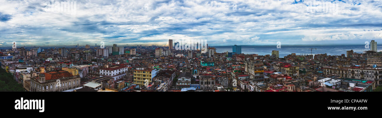 Havanna, Kuba. Panorama der Altstadt Stockfoto