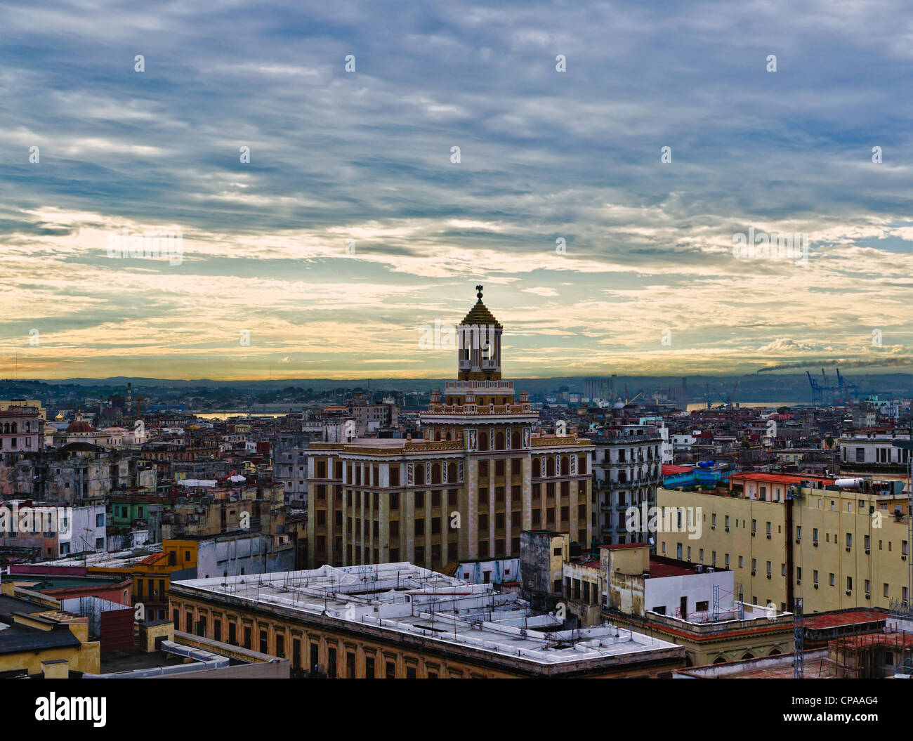 Havanna, Kuba. Panorama der Altstadt Stockfoto