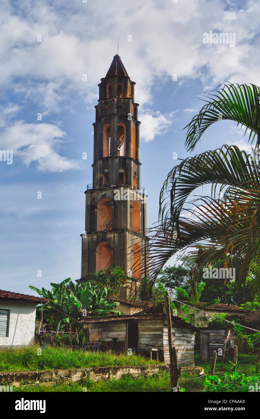 De Los Ingenios Talblick des Turms in Trinidad, Kuba Stockfoto