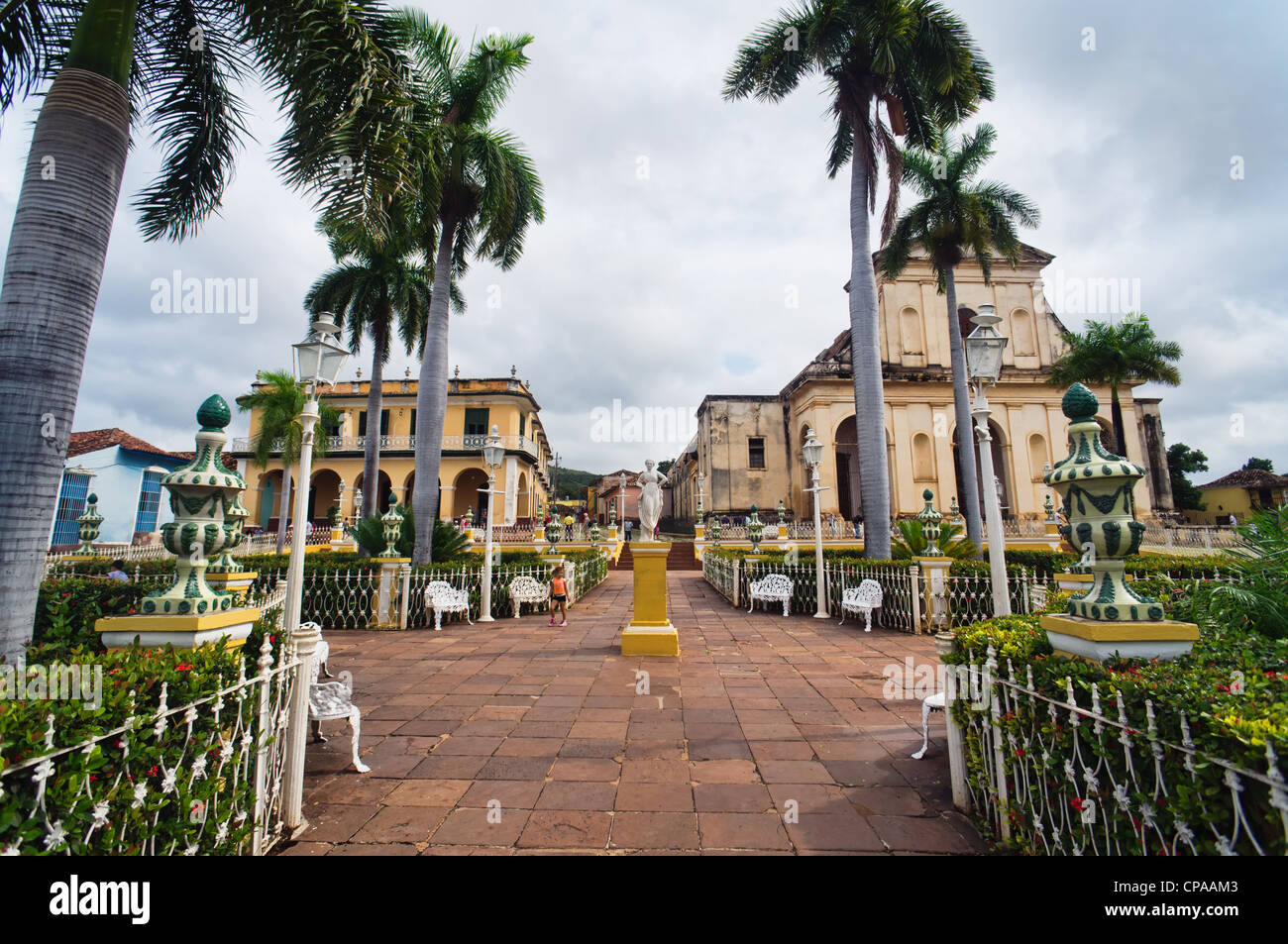 Trinidad, Kuba. Blick auf Trinidad Street, einer der UNESCO-Welterbestätten seit 1988. Stockfoto