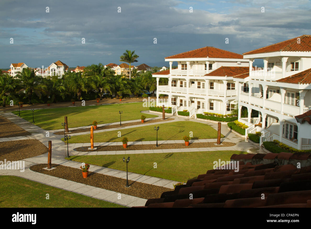 Resorthotel, Placencia, Belize Stockfoto