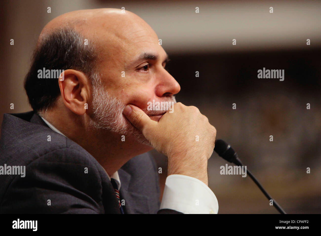 Ben Bernanke, Vorsitzender des Board of Governors of the Federal Reserve Stockfoto