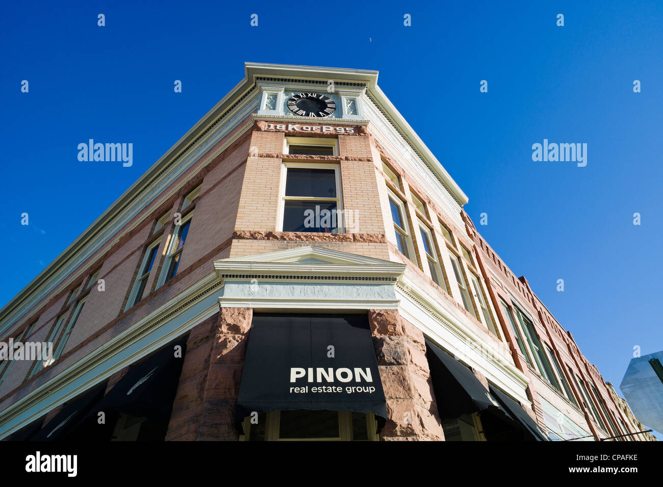 Pinon Immobilien historischen Innenstadt, kleiner Berg Stadt Salida, Colorado, USA Stockfoto