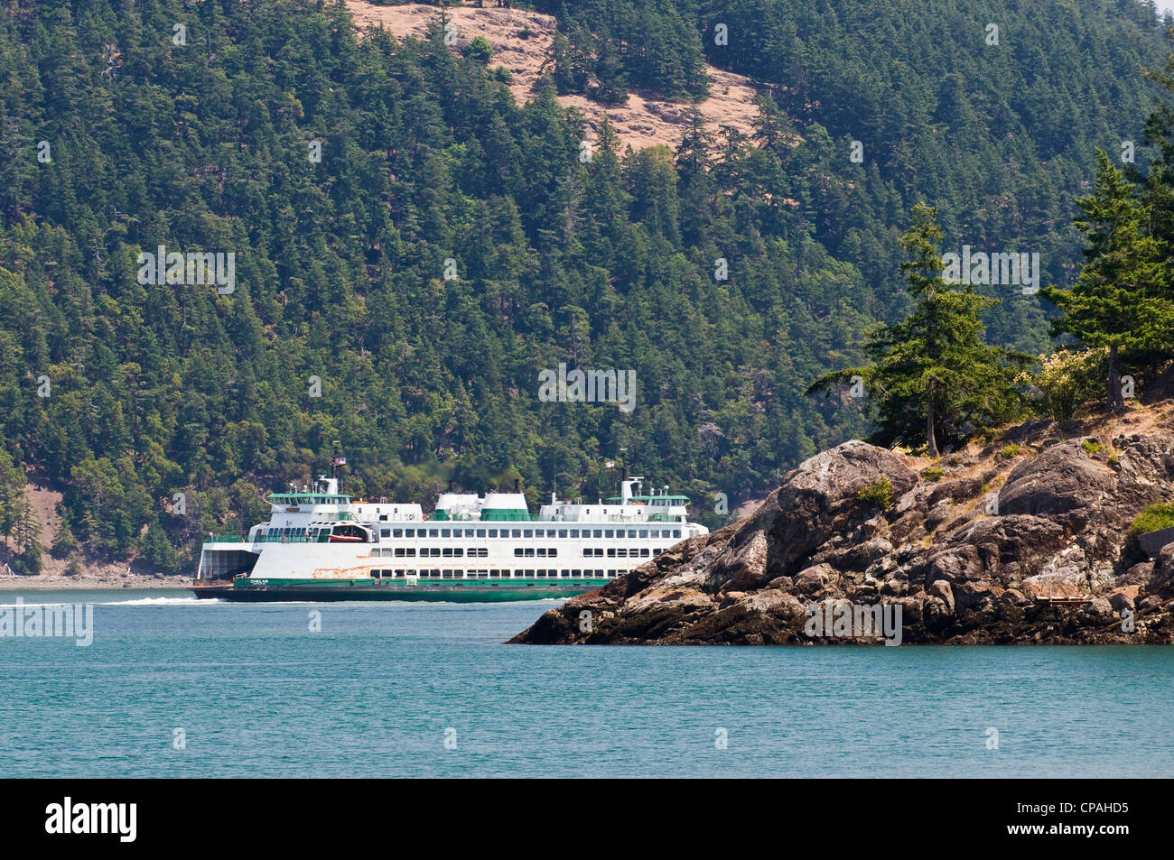 USA, WA. Washington State Ferries bietet Passagier- und Service in Puget Sound und die San Juan Islands Stockfoto