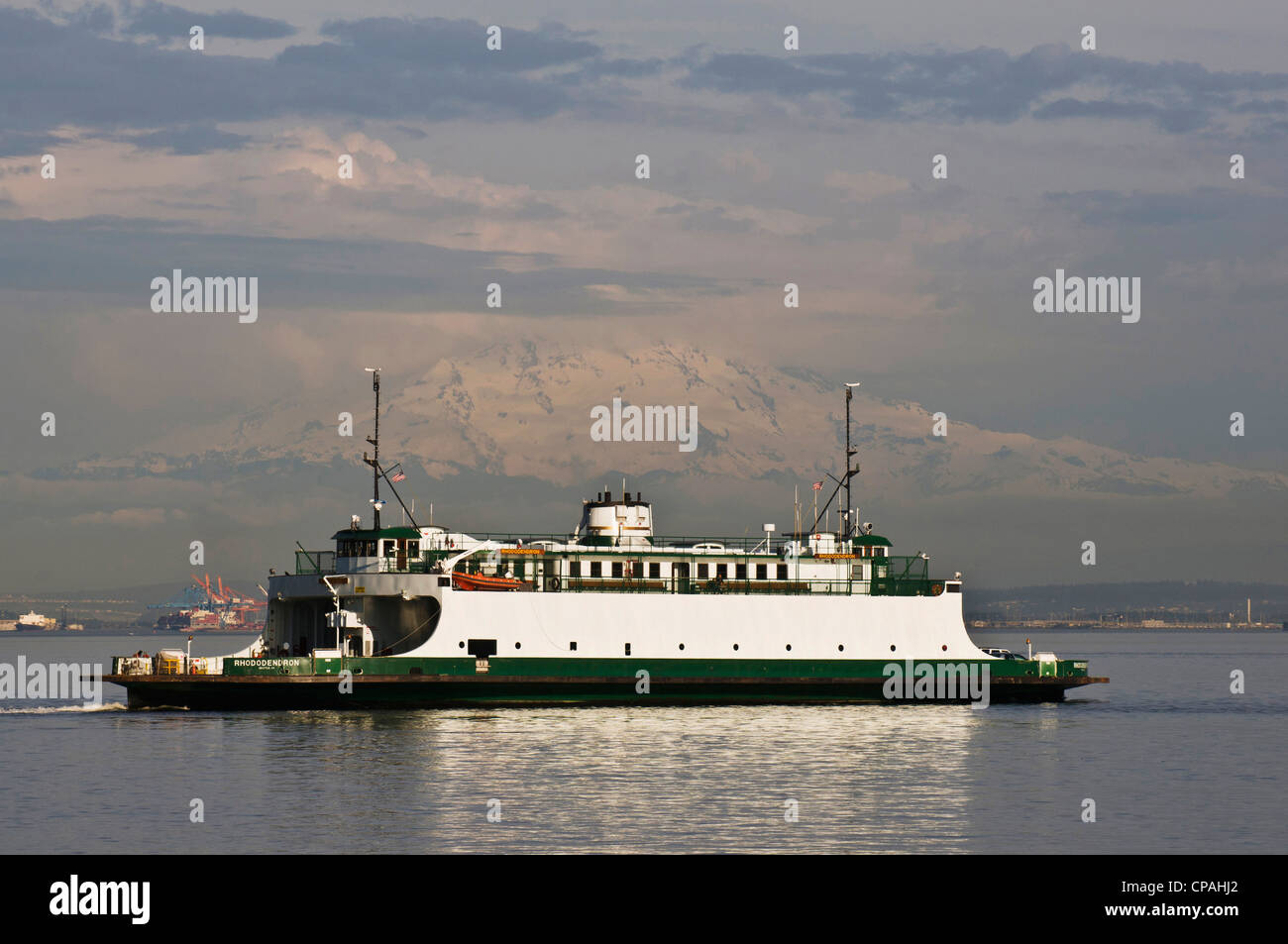 UNS, WA, Tacoma. Tahlequah Fährverbindung zwischen Point Defiance und Vashon Island Stockfoto