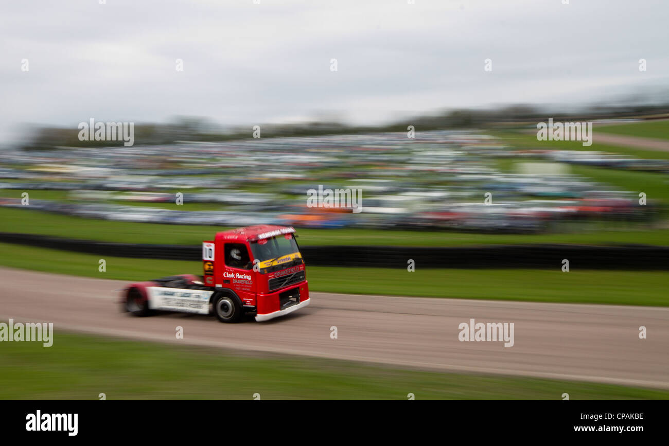 Truck-Racing in Lydden Hill Stockfoto