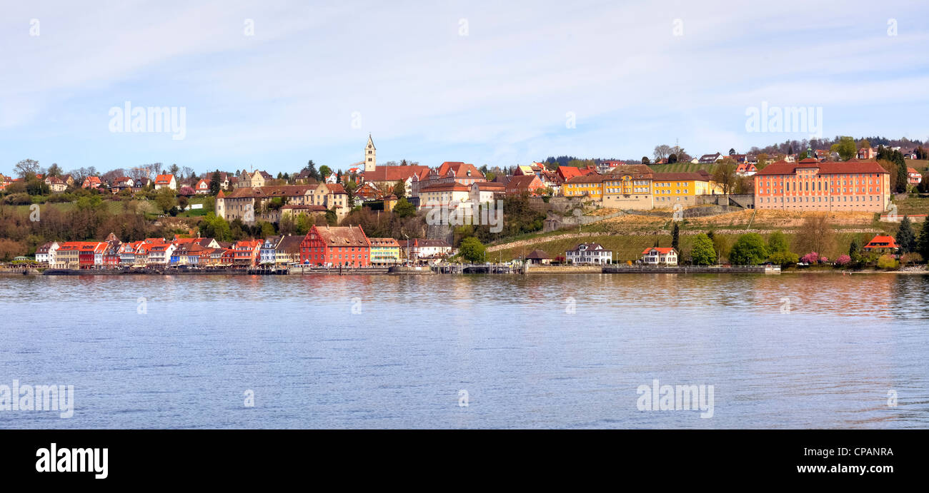 Meersburg, Panorama, Bodensee, Baden-Württemberg, Deutschland Stockfoto