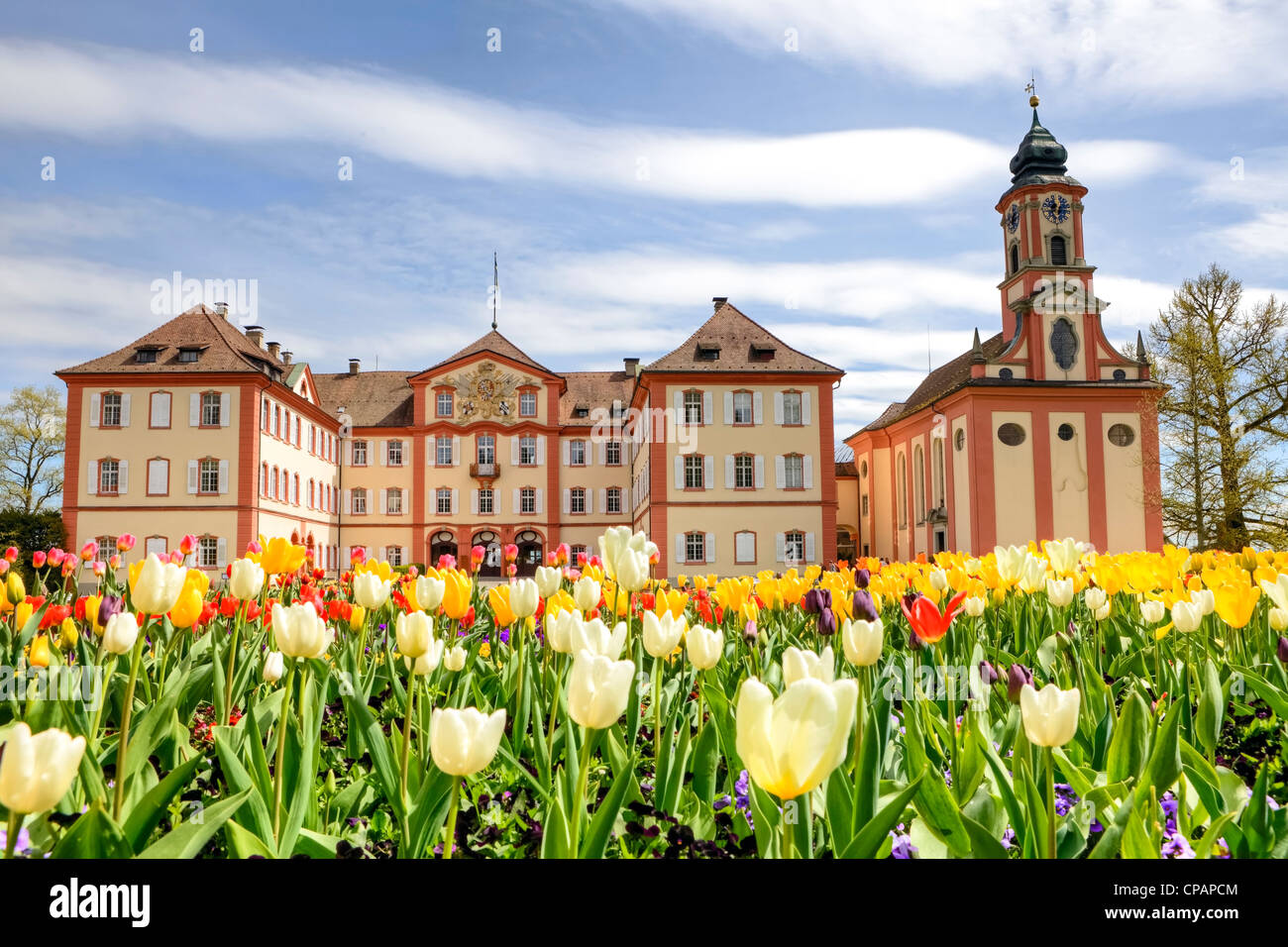 Schloss Mainau, die Blumeninsel im Atlantik, Bodensee, Baden-Württemberg, Deutschland Stockfoto