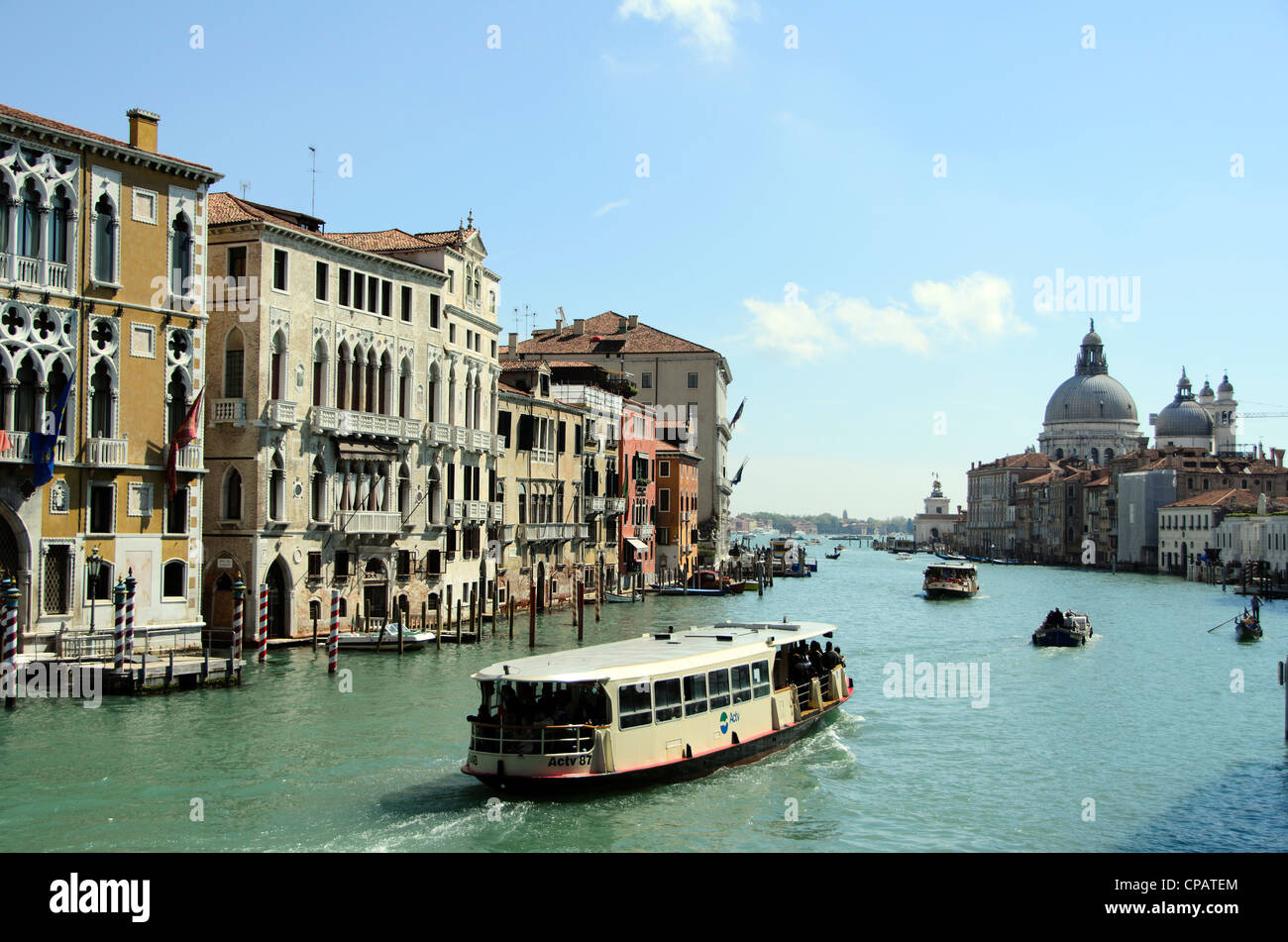 Bootstour in den Grand Canal - Venedig, Italien Stockfoto