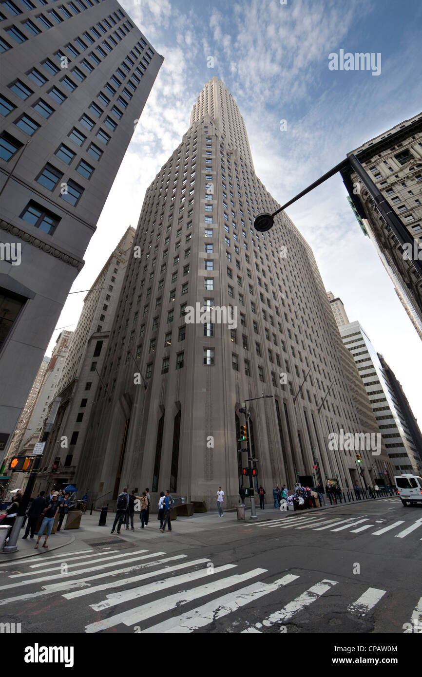 Bank of New York Mellon Gebäude in einem Wall Street in Manhattan, New York City Stockfoto