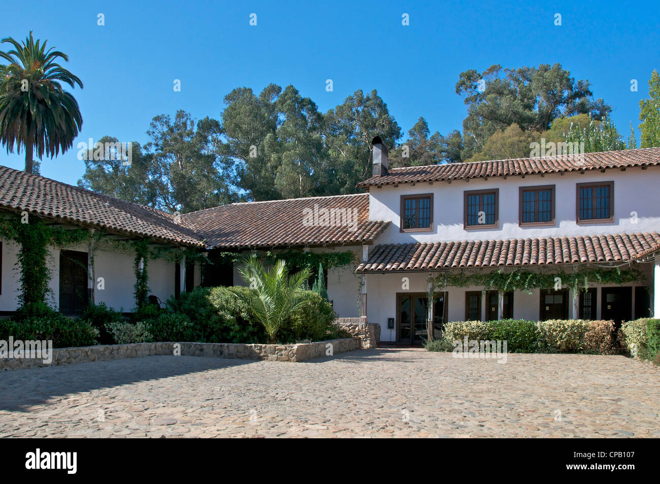 Alten koloniale Hacienda Marchihue Colchagua Valley, Chile Stockfoto