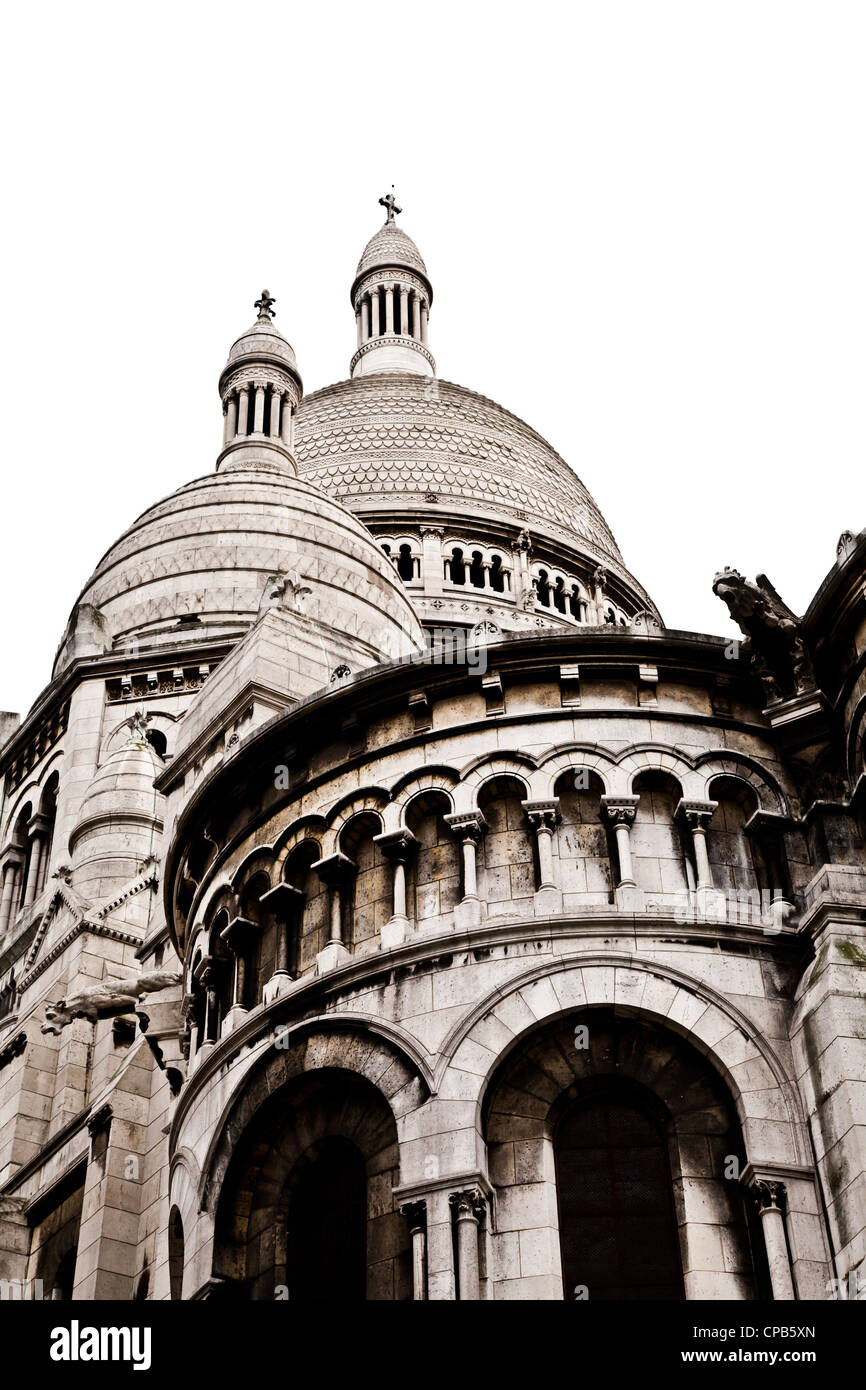 Basilika Sacre Coeur auf dem Montmartre, Paris Stockfoto