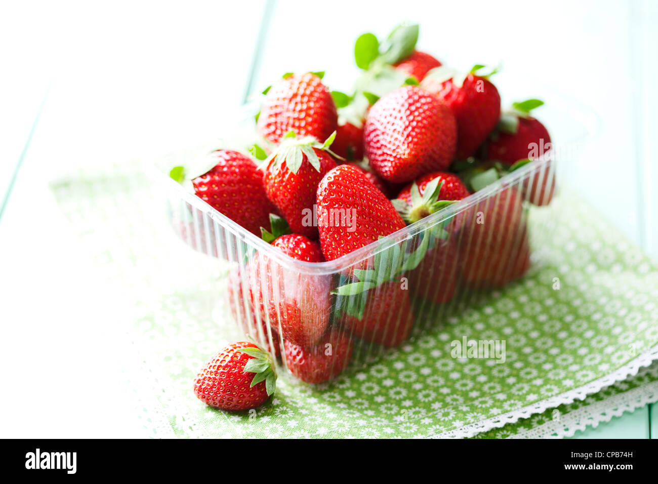 frische Erdbeeren Stockfoto