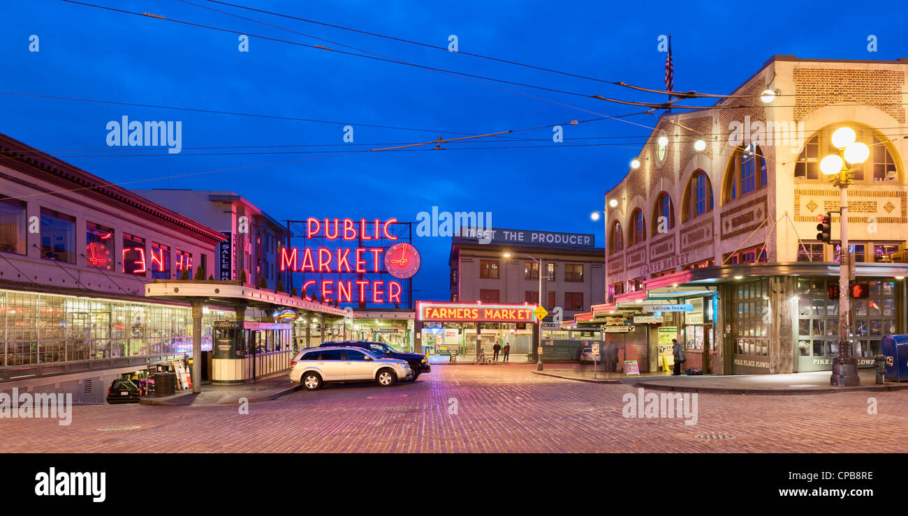 Pike Place öffentlichen Bauern Markt Seattle Stockfoto