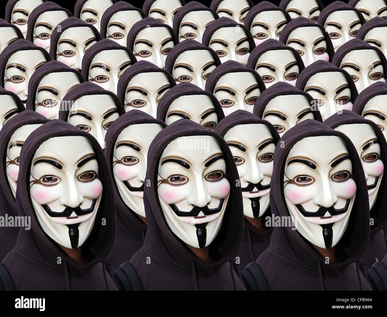 Anonym. Stockfoto