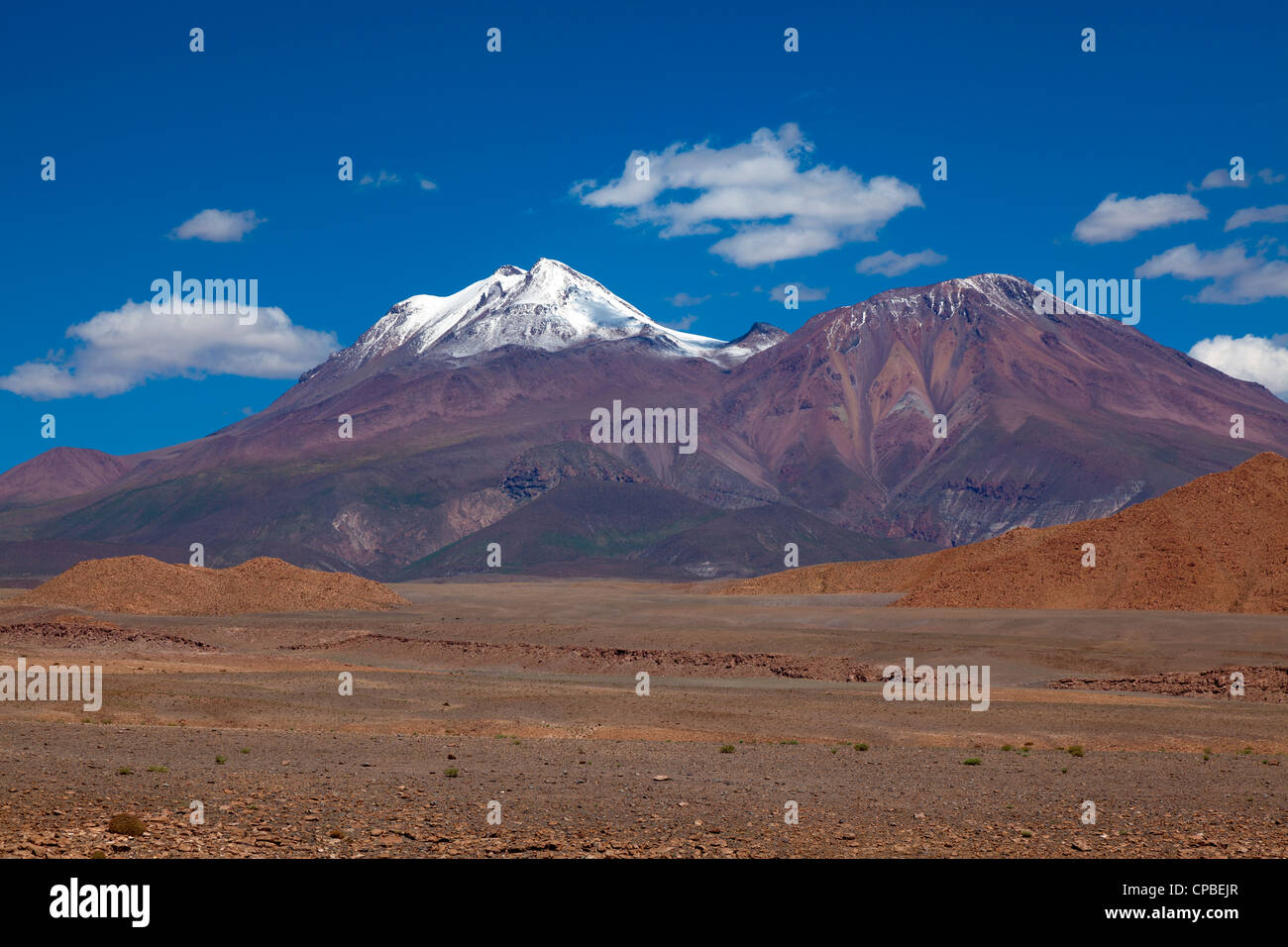 Blick über das Talabre Hochland, San Pedro de Atacama, Chile Stockfoto