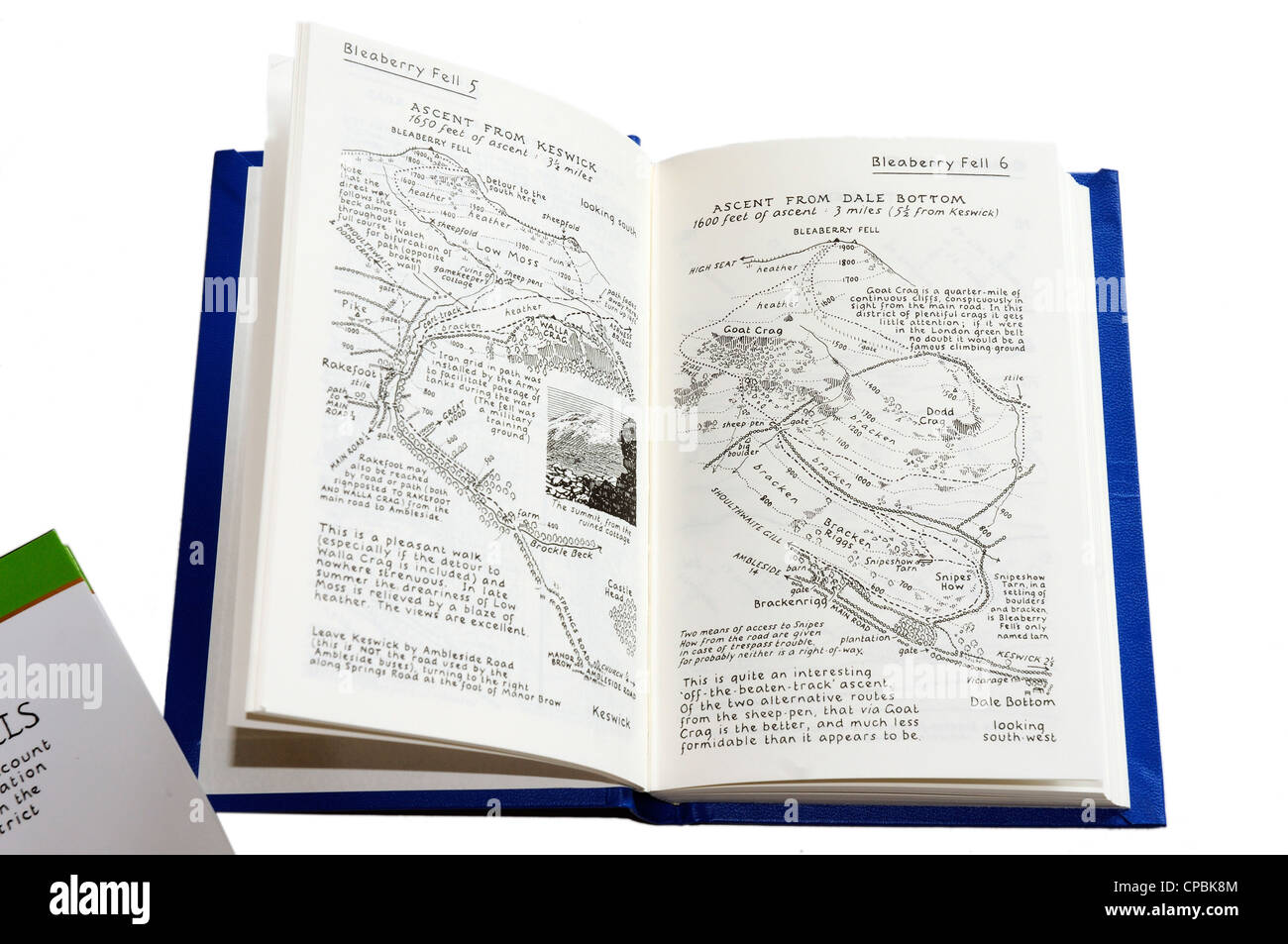 Alfred Wainwrights berühmten Pictorial Guide to Lakeland Fells Stockfoto