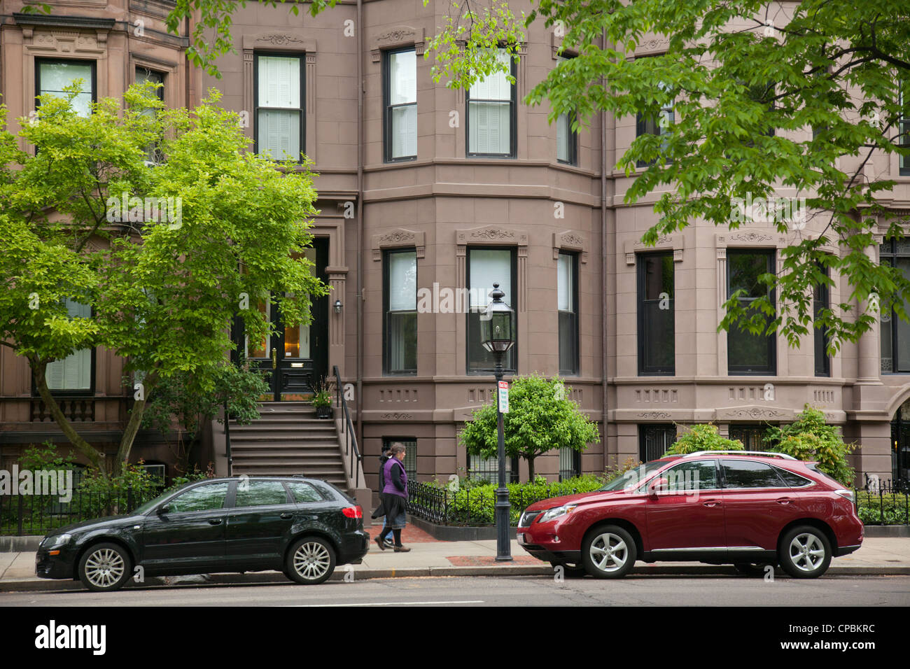 Commonwealth Avenue Boston MA Stockfoto