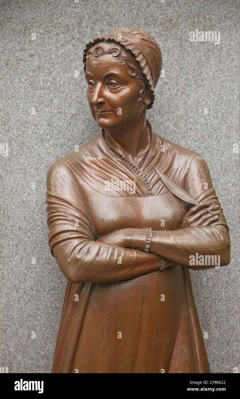 Abigail Adams-Statue in der Boston Frauen Memorial Stockfoto