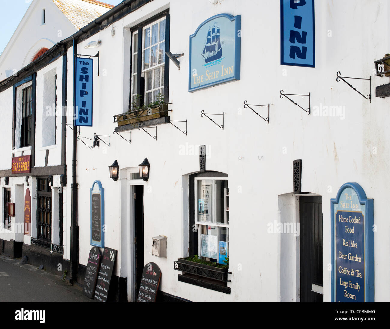 Ship Inn, Polperro, Cornwall, England Stockfoto