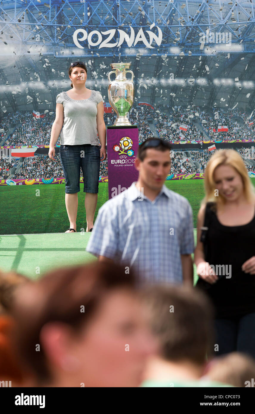 UEFA-Event, bei dem die ursprüngliche UEFA EM vorgestellt ist, Poznan, Polen Stockfoto UEFA-Event, bei dem die ursprüngliche UEFA EM vorgestellt ist, Poznan, Polen Stockfoto