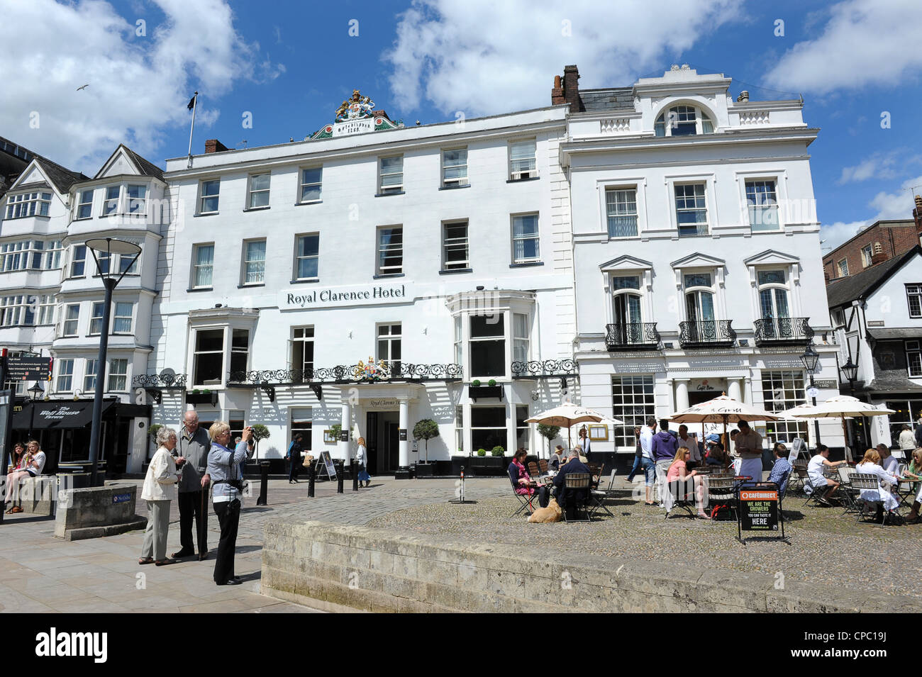 Hotel Royal Clarence in Kathedrale nahe Exeter Devon Uk Stockfoto