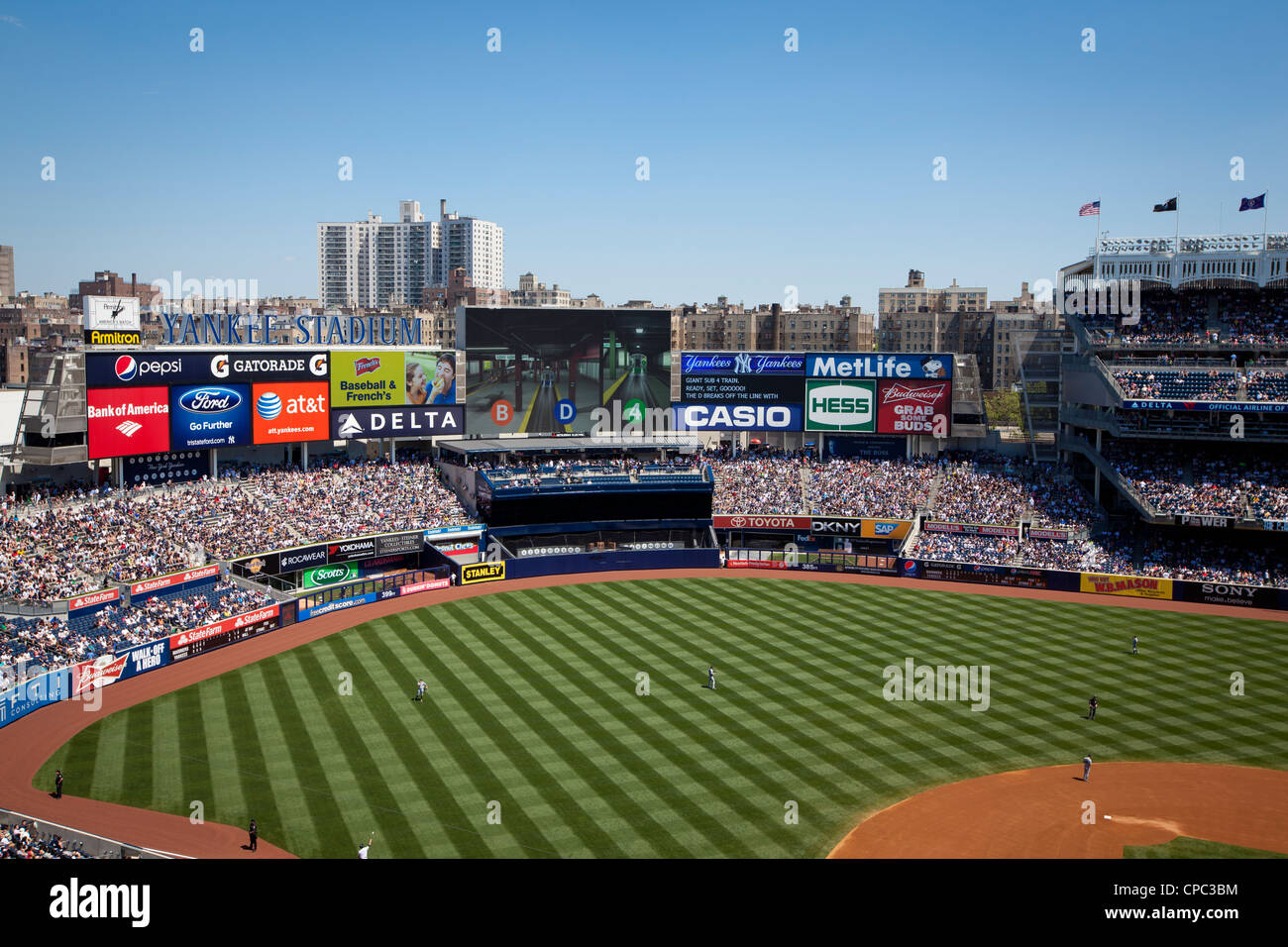 Die Yankees sind zu Hause spielen gegen die Seattle Mariners am Muttertag, 13. Mai 2012 im Yankee Stadium in New York City Stockfoto