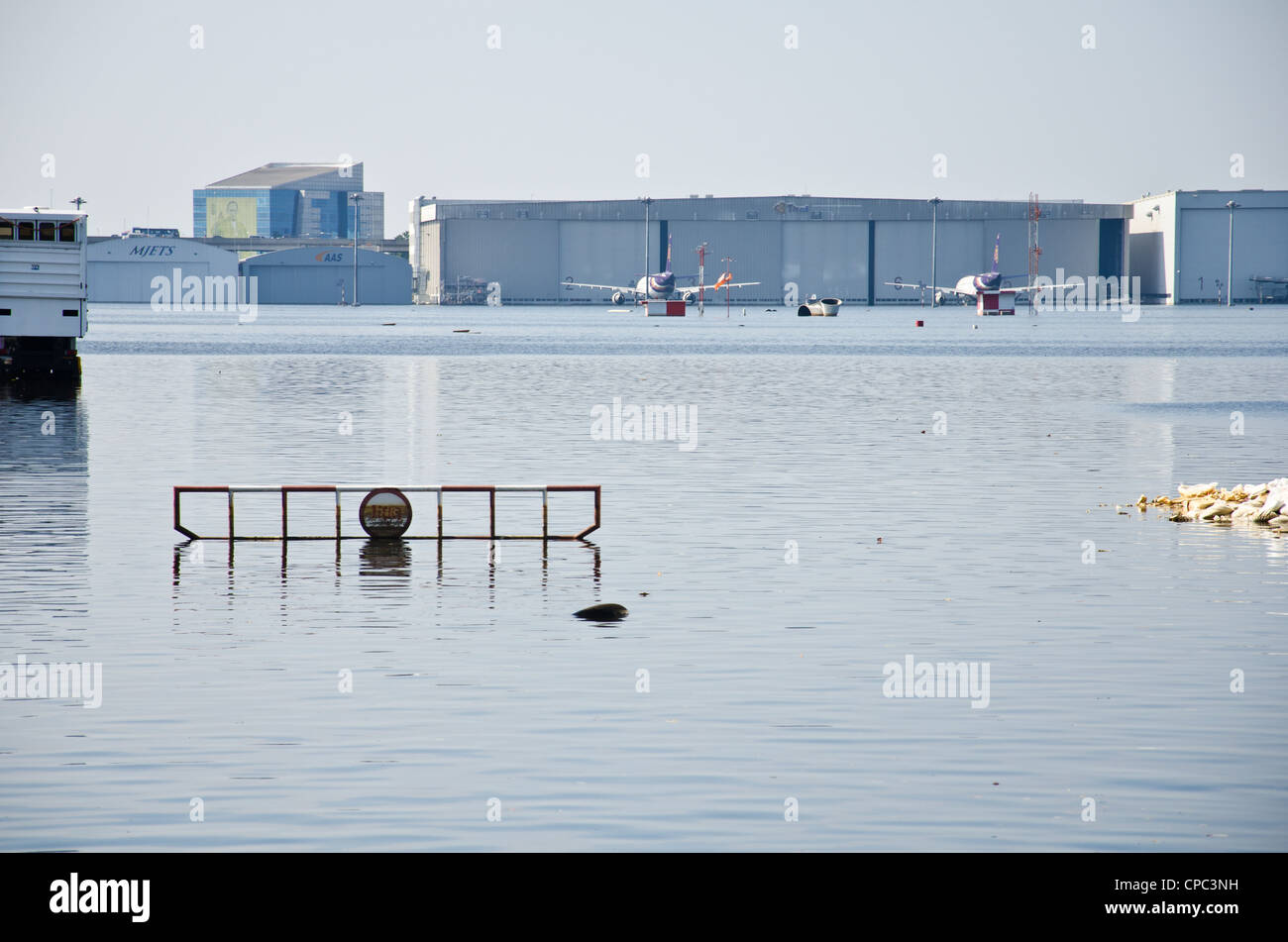 Donmuang Flughafen von Flut betroffen Stockfoto