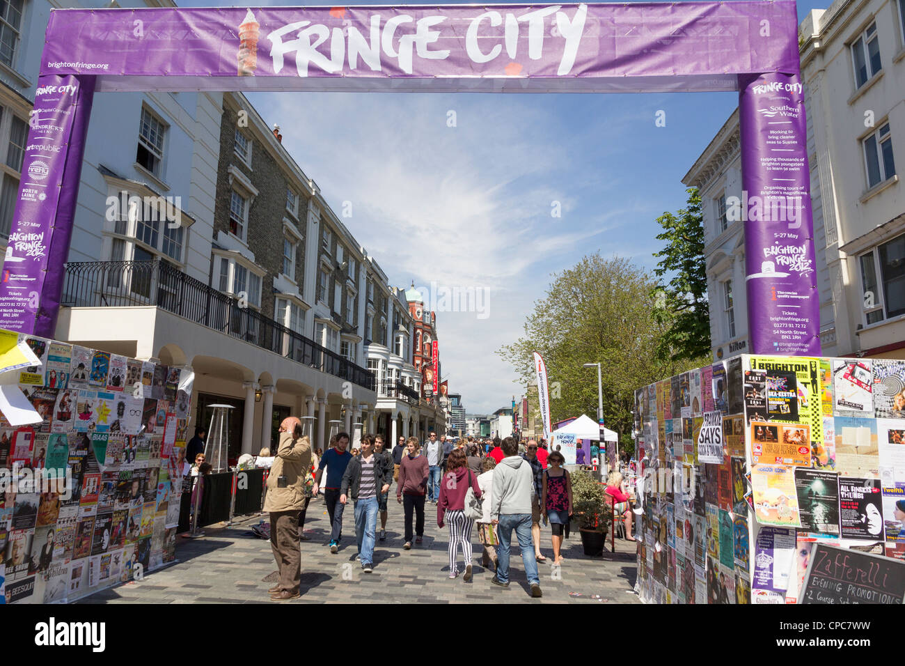 Brighton Festival 2012: Eingang Fringe Stadt Stockfoto