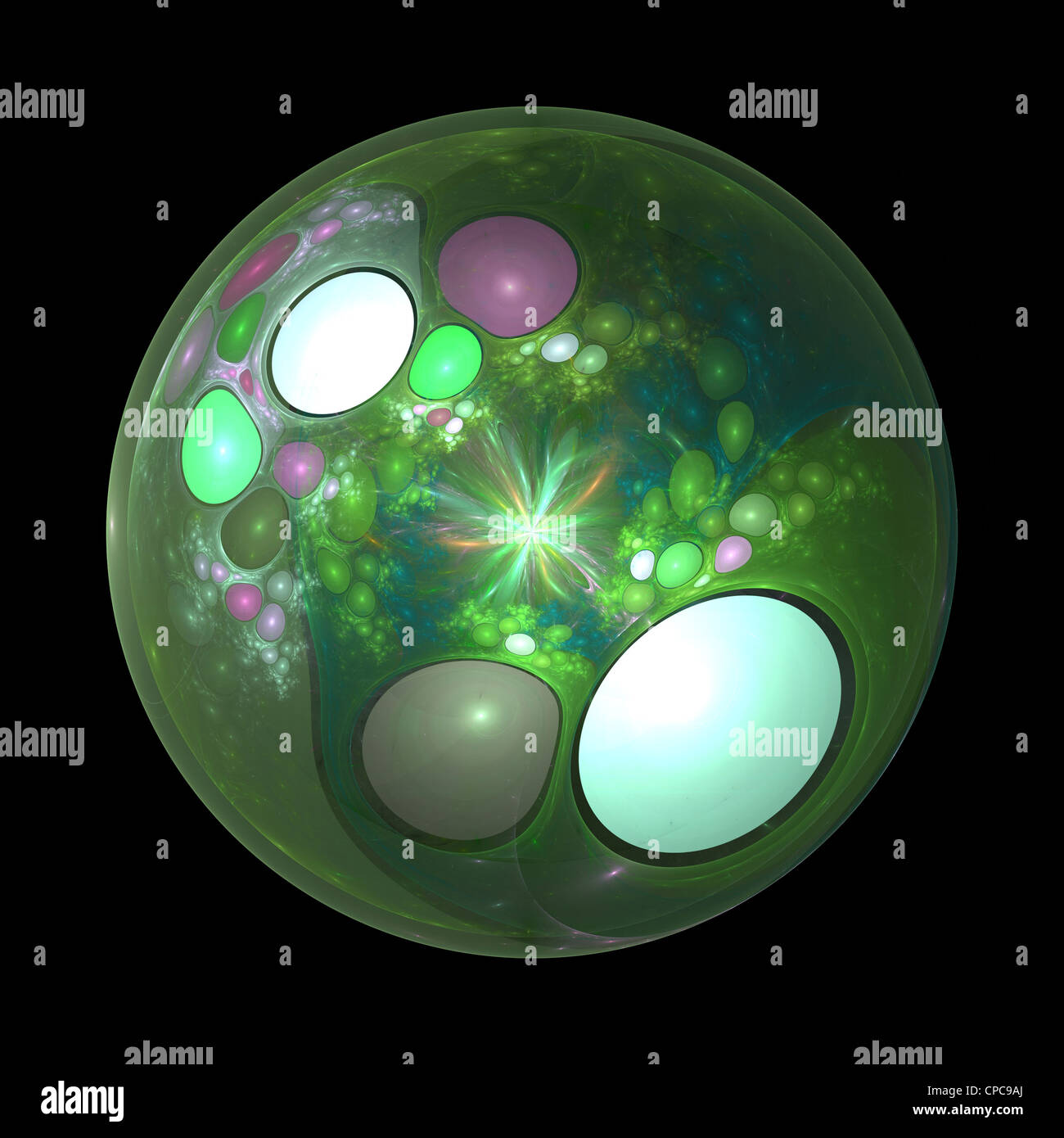 Drachen Ei Fractal Design Stockfoto