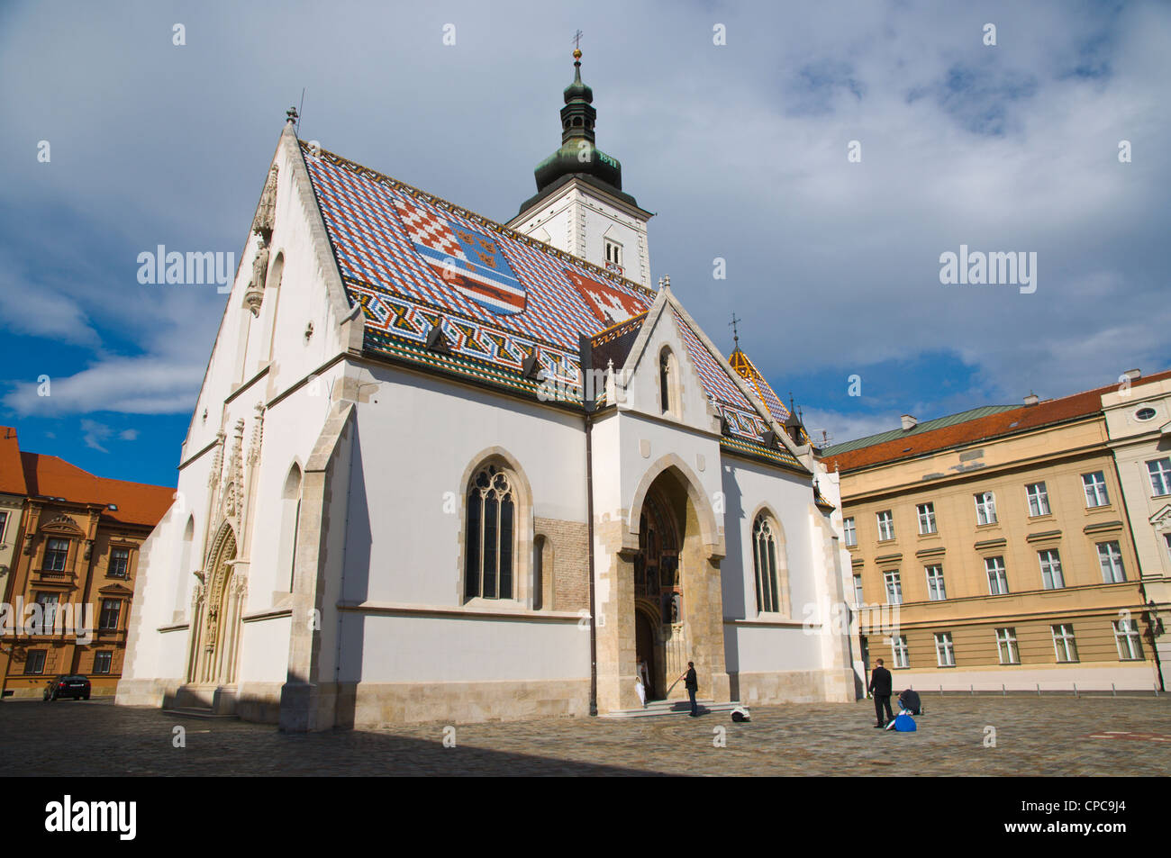 Crkva Svetog Marka St. Markus Kirche am Markov Trg Platz Gradec die Altstadt Zagreb Kroatien Europa Stockfoto