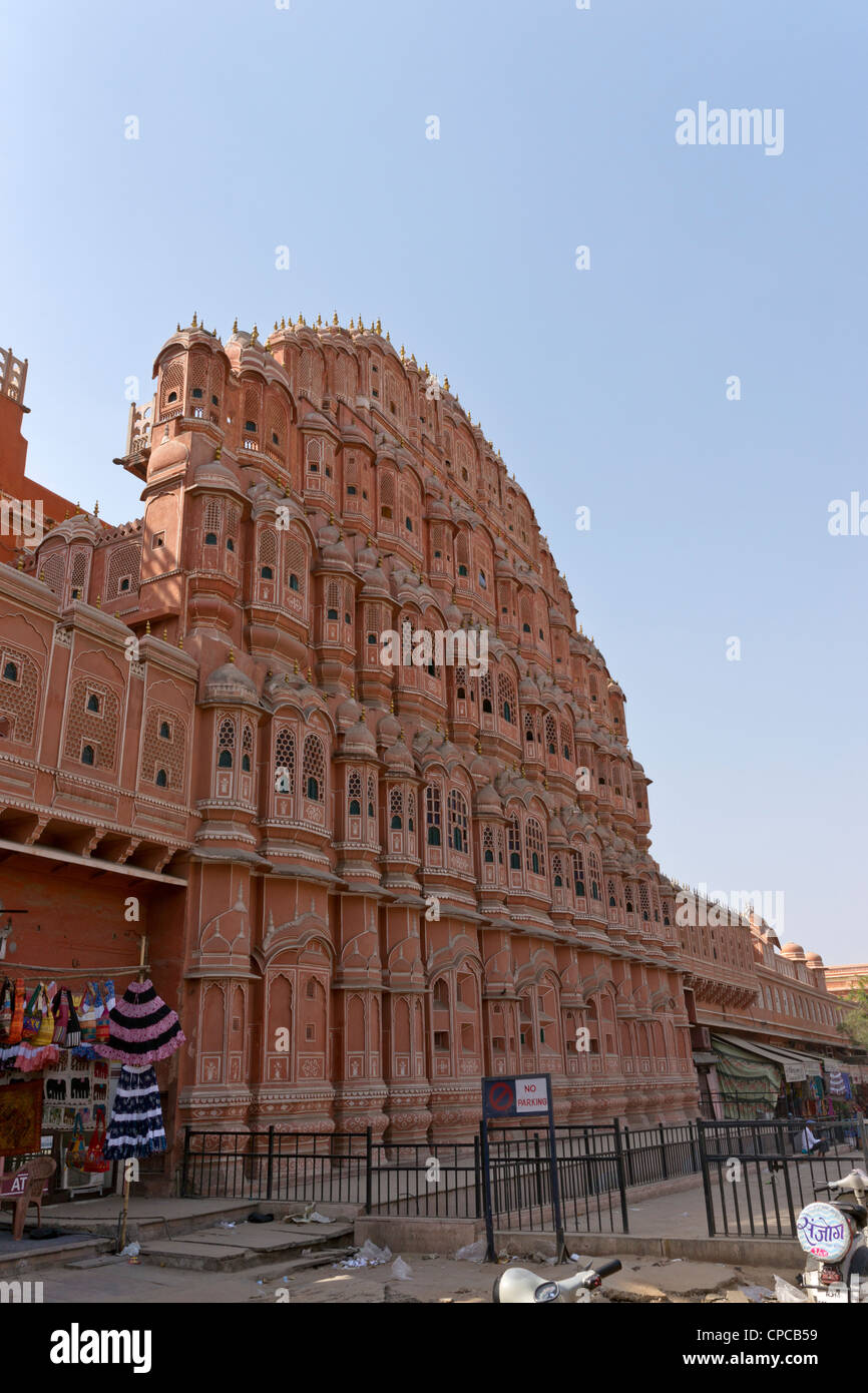 Stadtschloss, Jaipur, umfasst die Chandra Mahal und Mubarak Mahal Paläste ist eine Schlossanlage in Jaipur Stockfoto