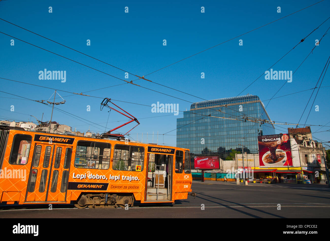 Trg Slavija Quadrat Belgrad-Serbien-Europa Stockfoto